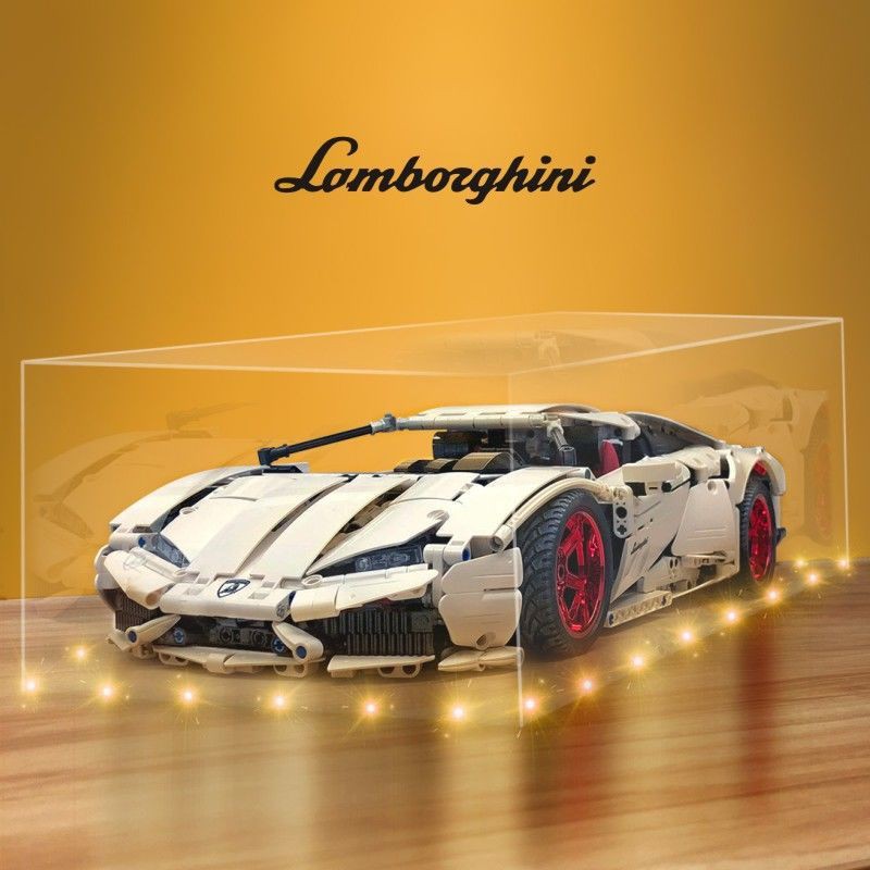 Tương thích với các khối Lego, ô tô Lamborghini, bé trai, thể thao tô, đường đua, đồ chơi lắp ráp xếp hình, mô hì