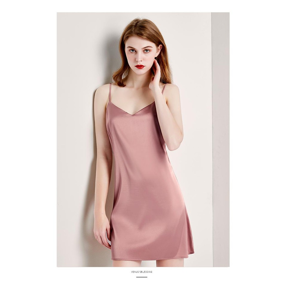 Váy ngủ lụa, đầm ngủ lụa 2 dây cao cấp | BigBuy360 - bigbuy360.vn