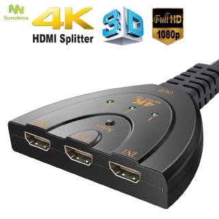 Bộ Chia Cổng Hdmi 4kx2k 3d Hdmi 1.4b 4k 3 Trong 1 Cho Dvd Hdtv Xbox Ps3 Ps4 1080p