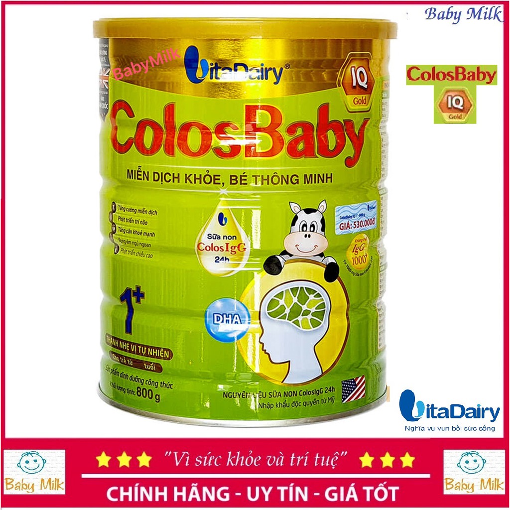 Sữa COLOSBABY IQ Gold 1+ 800G