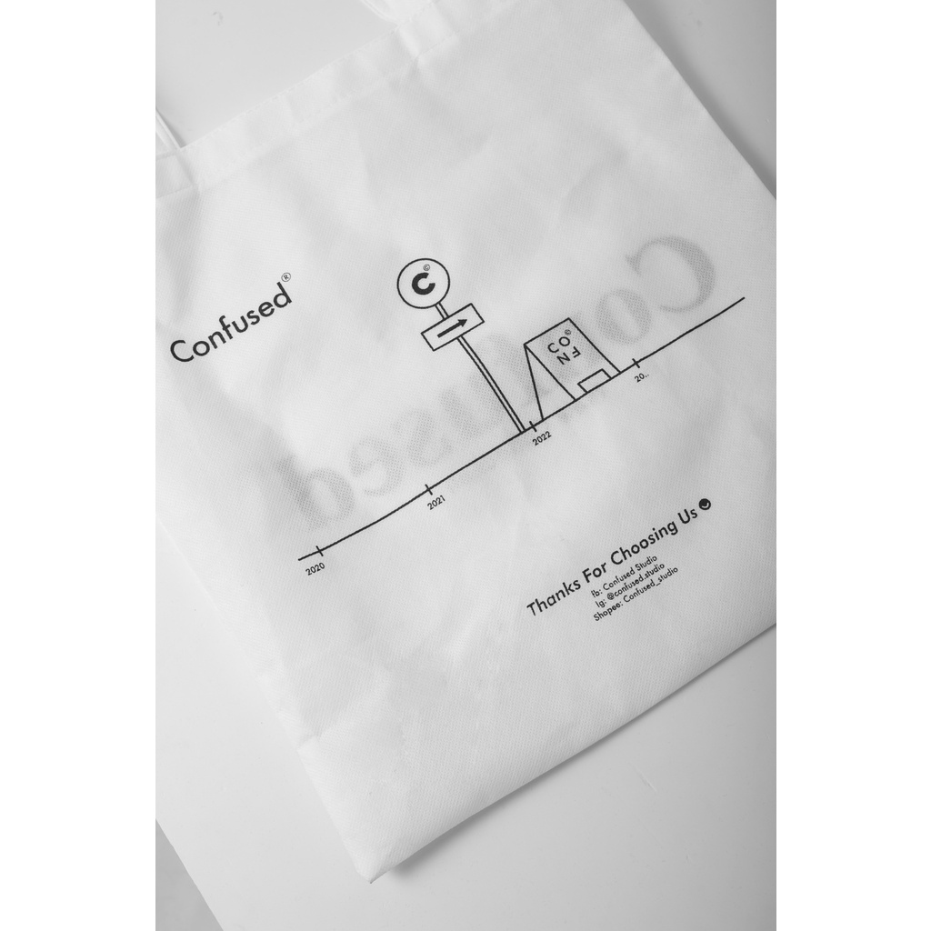 Túi Tote Confused SS2 - Phong cách hàn quốc