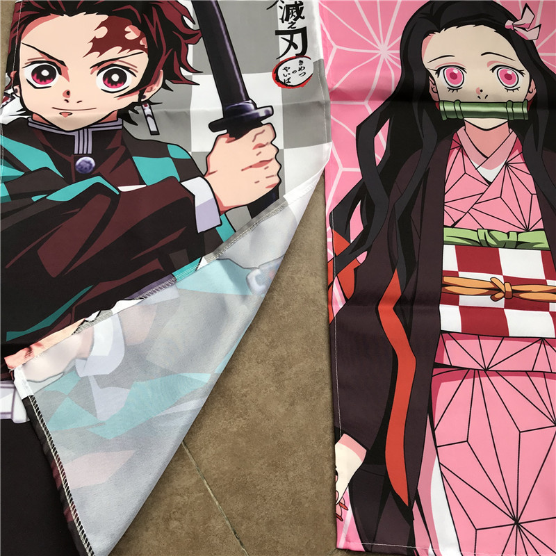 Rèm Cửa Họa Tiết Anime Kimetsu No Yaiba Độc Đáo