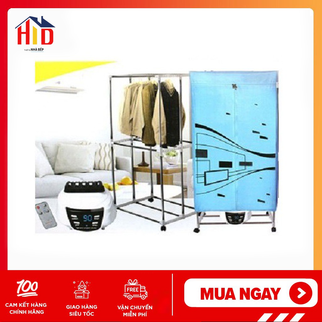 Tủ sấy quần áo cao cấp Holtashi có điều khiển từ xa