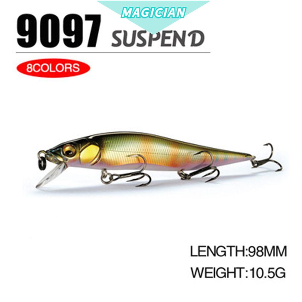 Mồi câu cá giả 98mm 10.5g có lưỡi câu nhiều màu sắc tùy chọn