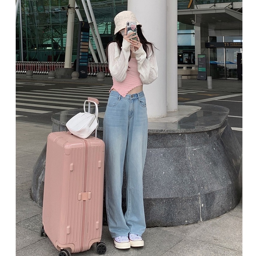 Cocory vn  Áo hai dây/áo khoác cardigan tay dài dễ phối đồ thời trang mùa hè cho nữ