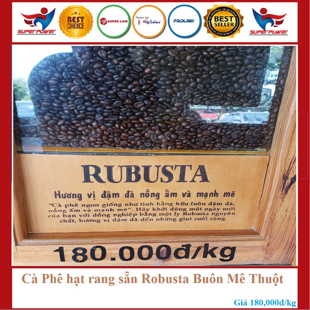 Cà phê hạt rang Robusta Buôn Mê Thuột