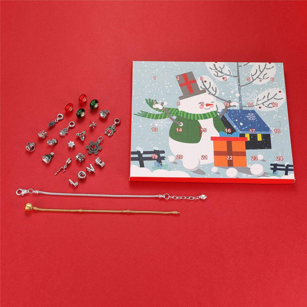Layor1 Mặt Dây Chuyền Hợp Kim Làm Vòng Tay DIY Phong Cách Giáng Sinh