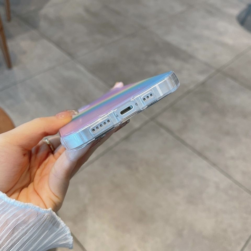 Ốp Điện Thoại Gắn Tai Động Vật Cầu Vồng Cho Iphone 7/ 7p/ 8/ 8p/ X/ Xs/ Xr/ Xsmax/ 11/ 12/ Pro/ Promax