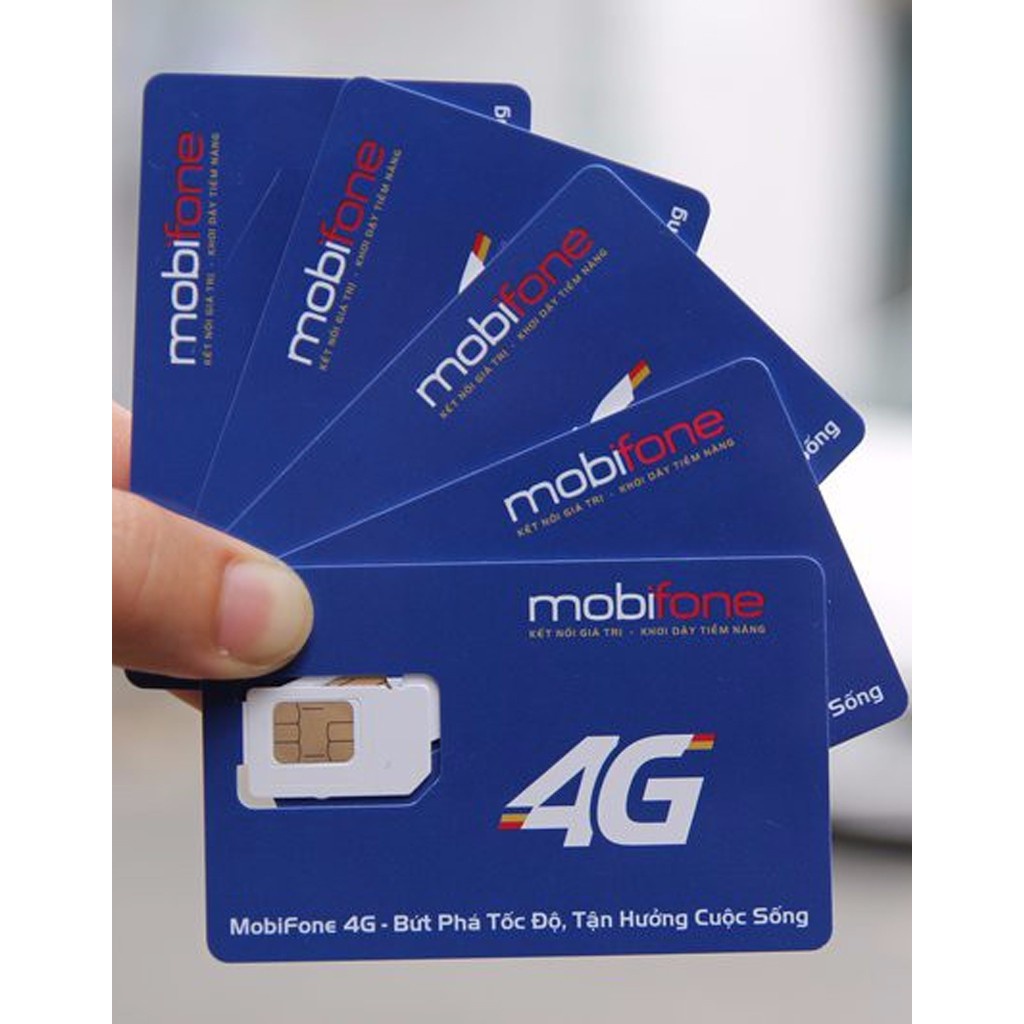 Sim 4G Mobifone 12FD50 5GB/Ngày 120GB/tháng - Trọn Gói 12 tháng Không Cần Nạp Tiền
