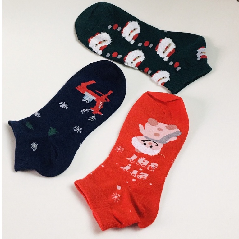 Tất vớ Noel họa tiết cực xinh - Tất cotton Aries co giãn mềm mịn ấm áp đón Giáng Sinh