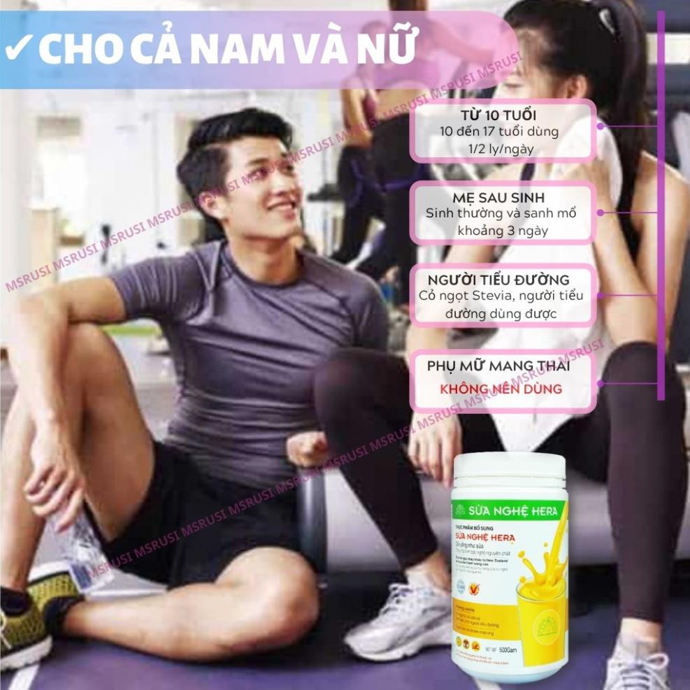 Sữa nghệ Hera HERA MILK Hỗ trợ điều trị đau dạ dày - đau bao tử - Làm đẹp da [Combo 2 hộp 500g] | BigBuy360 - bigbuy360.vn
