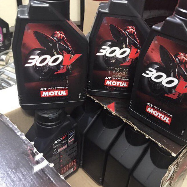 [Freeship Tặng Lọc Nhớt] Nhớt Motul 300V Tem 3 Lớp 10w40 1L (nhập Pháp)