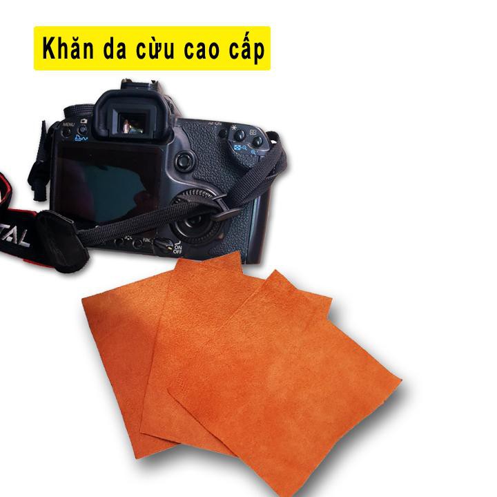 Khăn da cừu vệ sinh lens, lau ống kính máy ảnh(da thật)