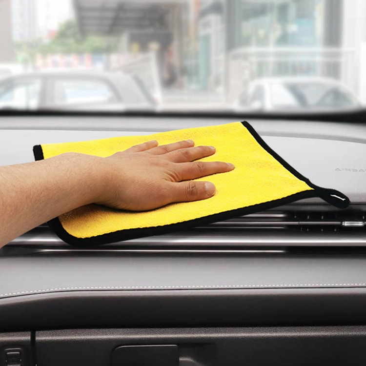 Khăn lau xe ô tô siêu thấm hút không đổ long, lau kính, lau bếp, lau bàn, khăn đa năng có móc treo