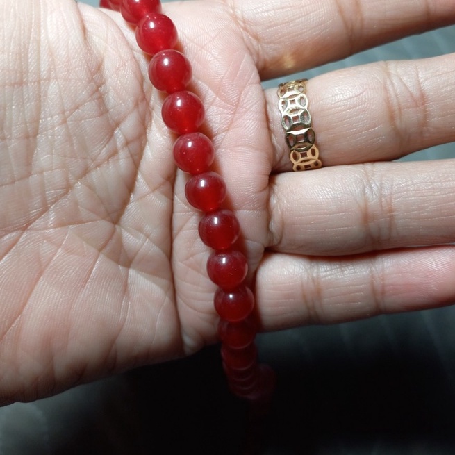 2 viên đá thiên nhiên nhiều màu size 8mm