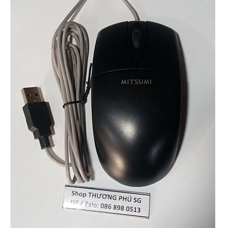 Chuột máy tính Mouse Mitsumi Lớn Model ECM-S6703: Cáp dài 1.8M