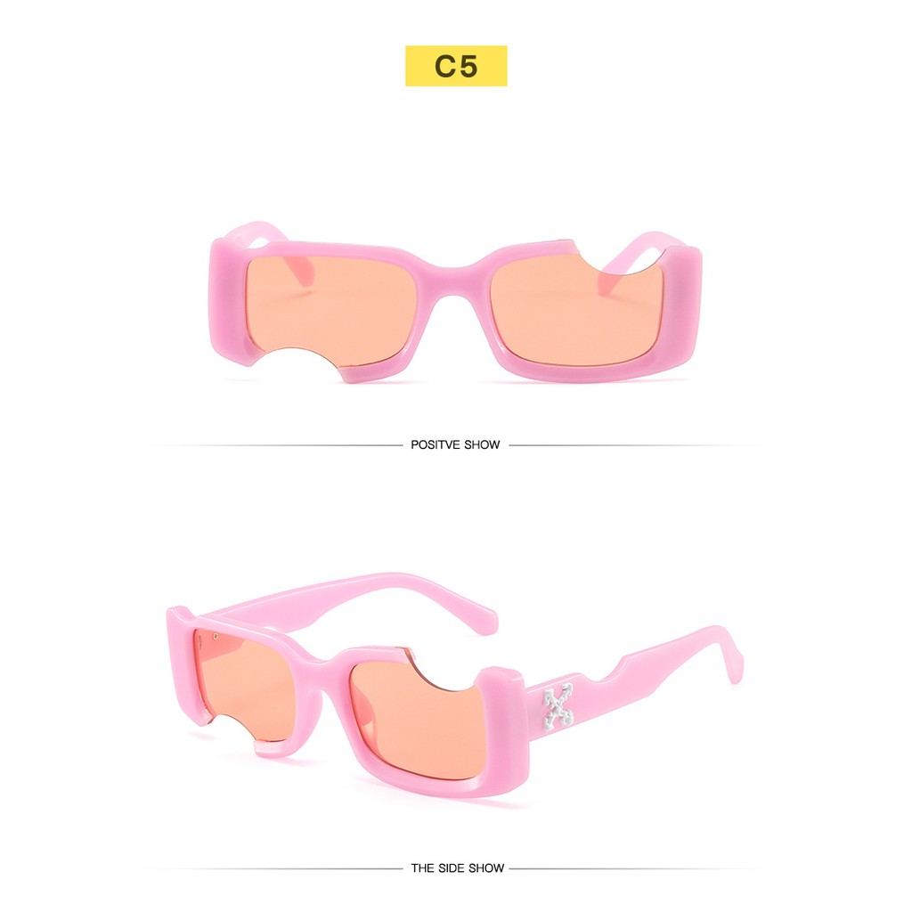 【Bản lề kim loại】Personality Khắc Lõm Hình Vuông Kính Mát Nữ/Nam | BigBuy360 - bigbuy360.vn