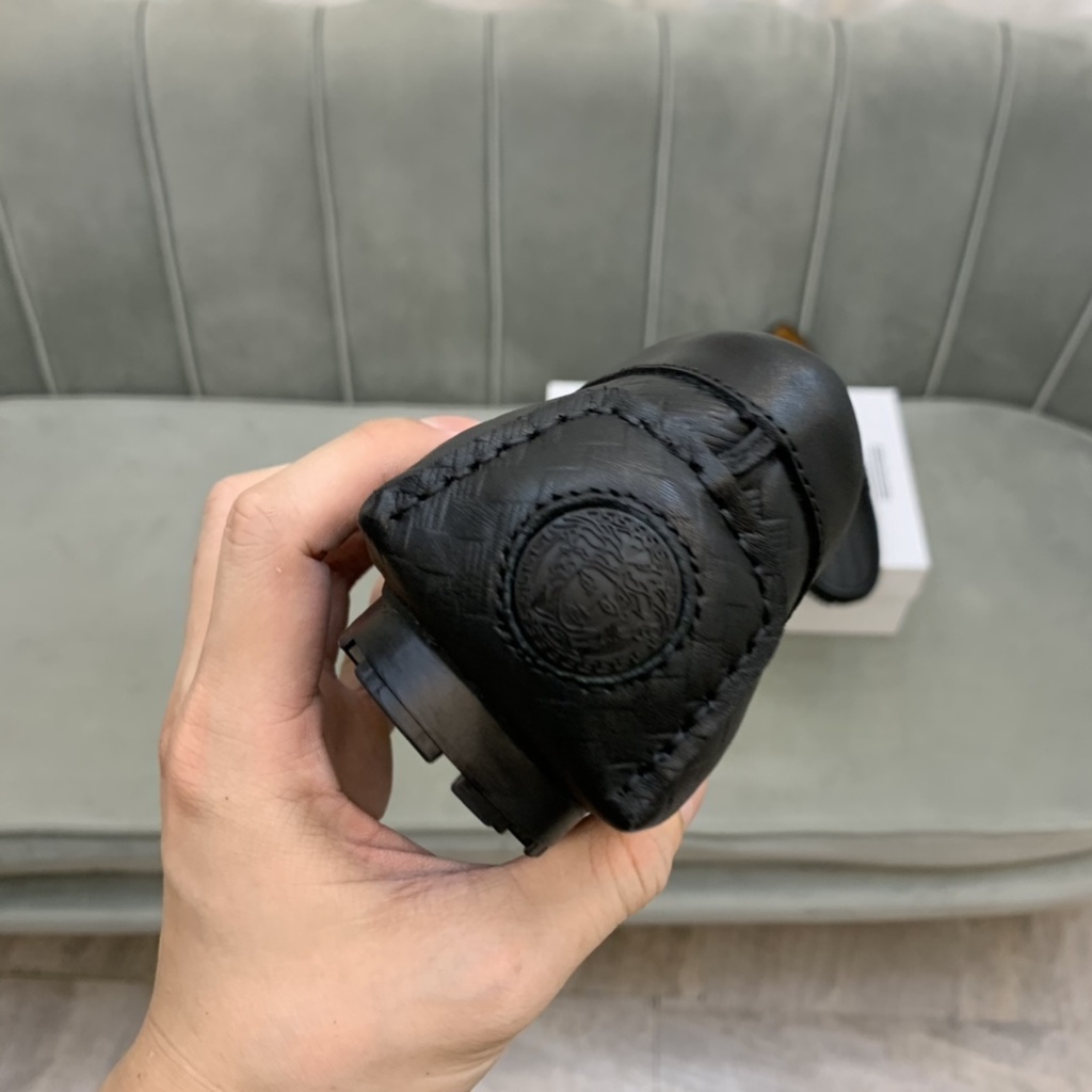 Giày lười nam cao cấp da thật VERSACE thiết kế sang trọng mang hơi hướng cổ điển đem đến sự thời thượng