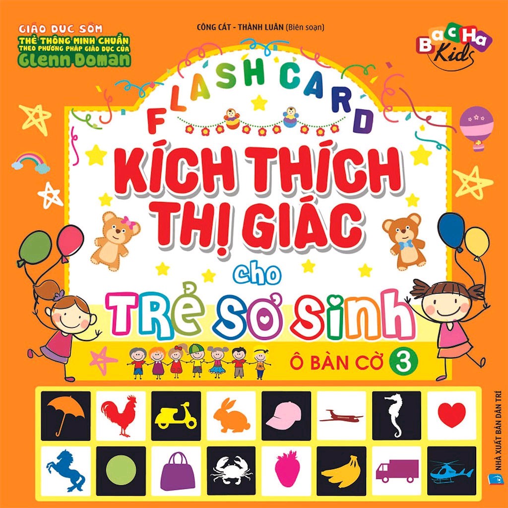 Thẻ Flashcard Kích Thích Thị Giác Cho Trẻ Sơ Sinh 3 - Ô Bàn Cờ