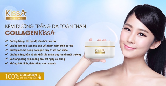 KEM DƯỠNG TRẮNG DA TOÀN THÂN KISSA