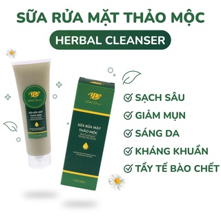 Sữa rửa mặt thảo mộc herbal cleanser 100ml - sạch sâu, hết dầu, ngăn mụn,dưỡng da