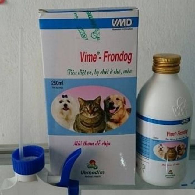 Thuốc xịt trị ve rận bọ chét Vime Frondog