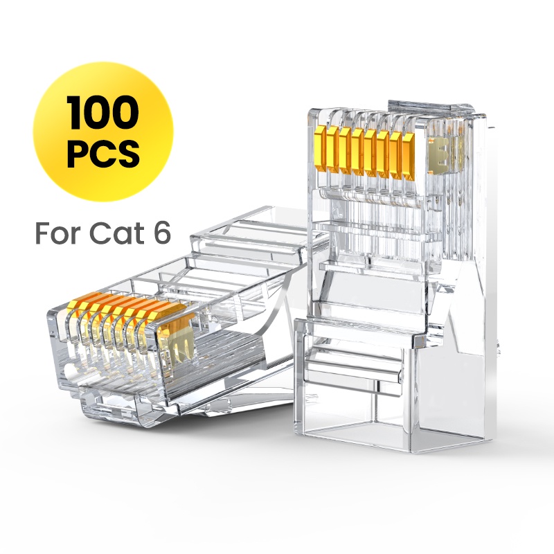 Bộ 100 / 50 Đầu Nối Mạng LAN Cat6 Cat5e RJ45 UGREEN RJ45