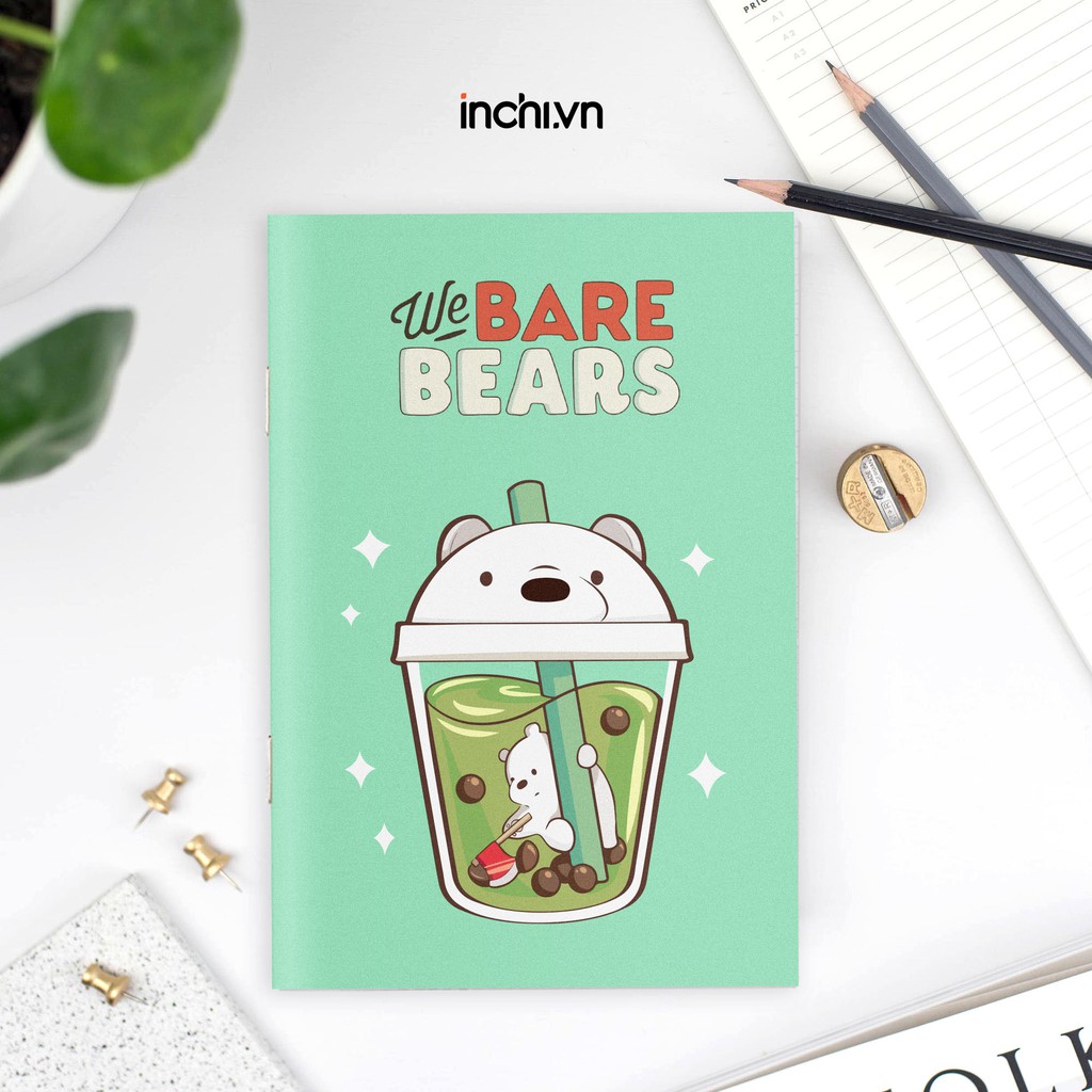 ( NĂM HỌC MỚI ) 10 MẪU VỞ KẺ NGANG NHÂN VẬT HOẠT HÌNH TOM &amp; JERRY , WE BARE BEARS VUI NHỘN 80 TRANG CHO BÉ HỌC TẬP