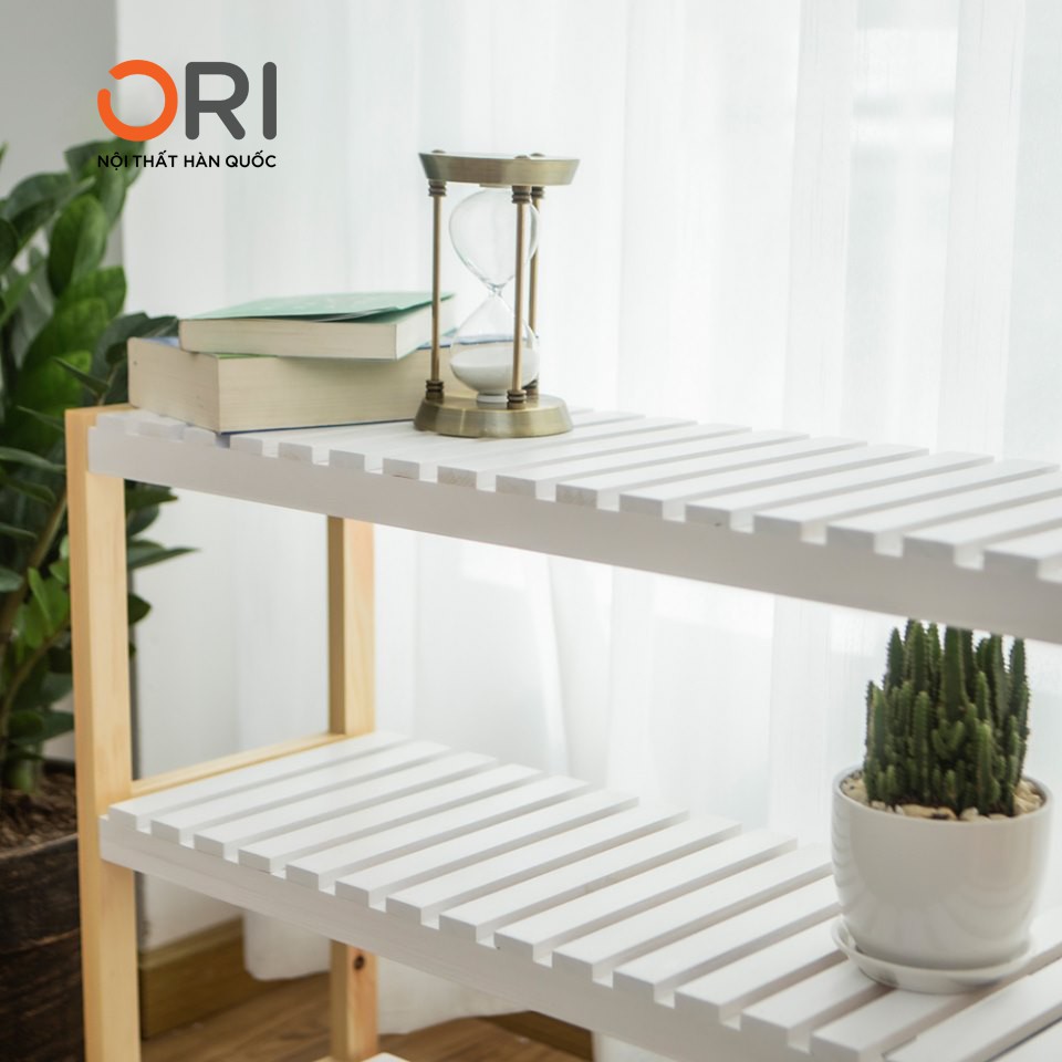 Kệ Giày Dép Đa Năng 3 Tầng Hàn Quốc - BENCH 3F - WHITE NATURAL - ORI NỘI THẤT HÀN QUỐC