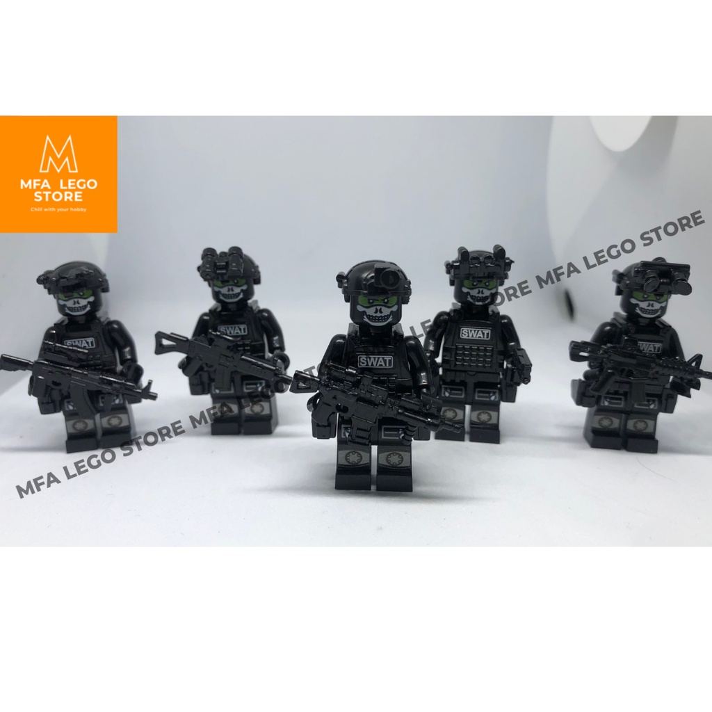 Đồ chơi lego swat , lego quân sự - Combo Ghost team