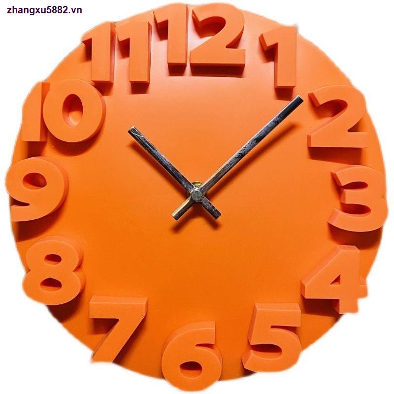 Đồng Hồ Treo Tường 3D Thiết Kế Đơn Giản Thời Trang Theo Phong Cách Bắc Âu