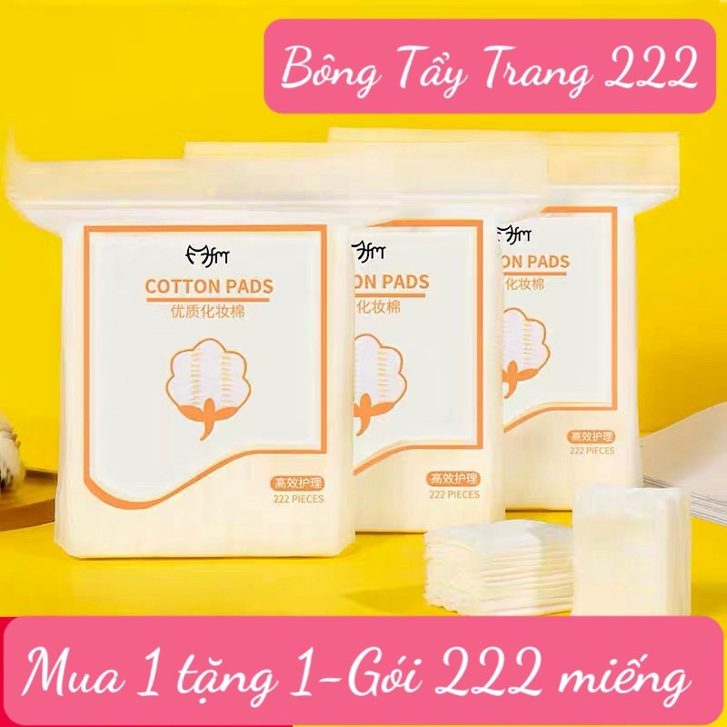 Bông tẩy trang 3 lớp FM Cotton Pads 222 miếng nội địa Trung