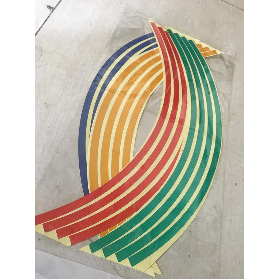 Decal phản quang mâm xe