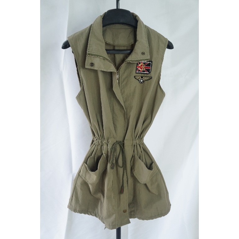 KHOÁC GILE KHAKI KIỂU LÍNH