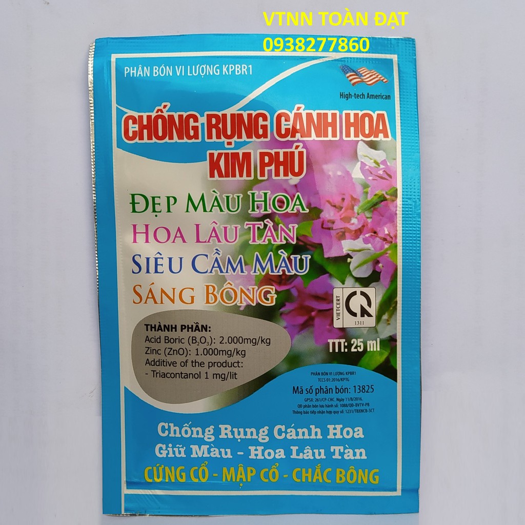 Chống Rụng Cánh Hoa, Giữ Hoa Lâu Tàn - Đẹp Màu Hoa, Siêu Cầm Màu