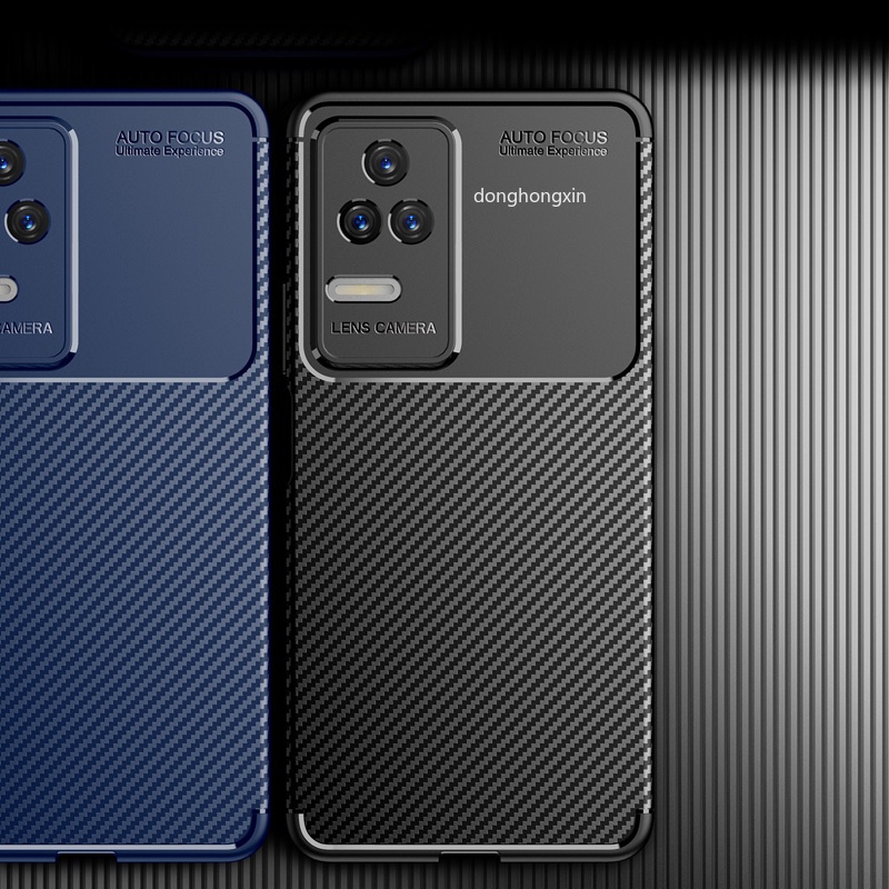 Ốp Điện Thoại Silicon Mềm Kết Cấu Sợi Carbon Chống Sốc Sang Trọng Cho Xiaomi Redmi K50 Pro K40S K50