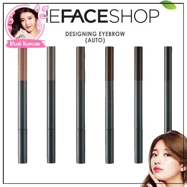 The Face Shop (hàng Mới Về) Chì Kẻ Lông Mày Thiết Kế Độc Đáo Tiện Dụng