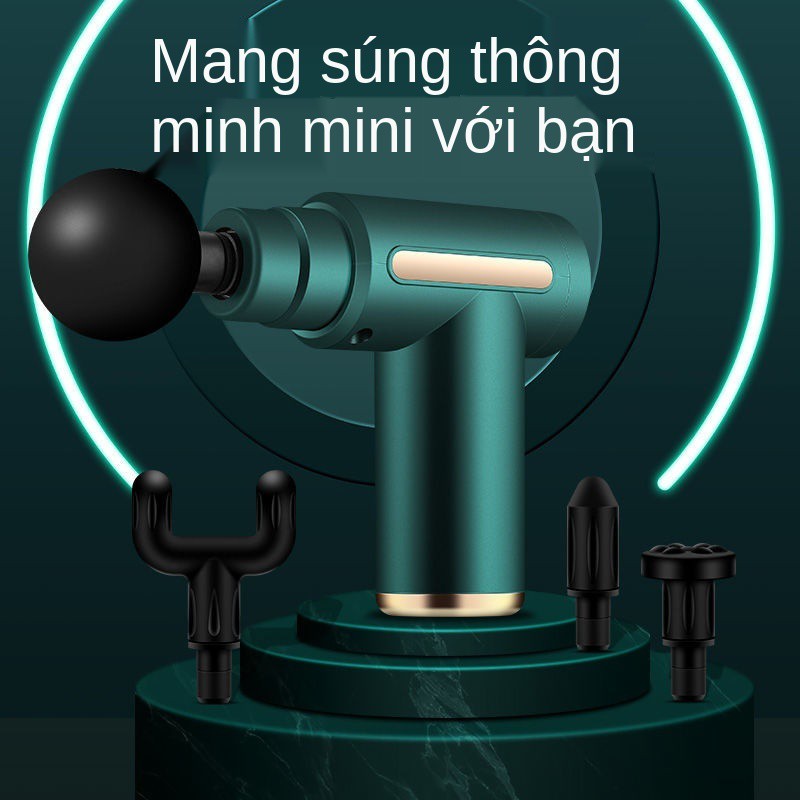 Súng siêu thanh mini bắn màng cổ nhỏ Máy mát-xa vật thư giãn chân và vai Màn hình LCD thể dục điện