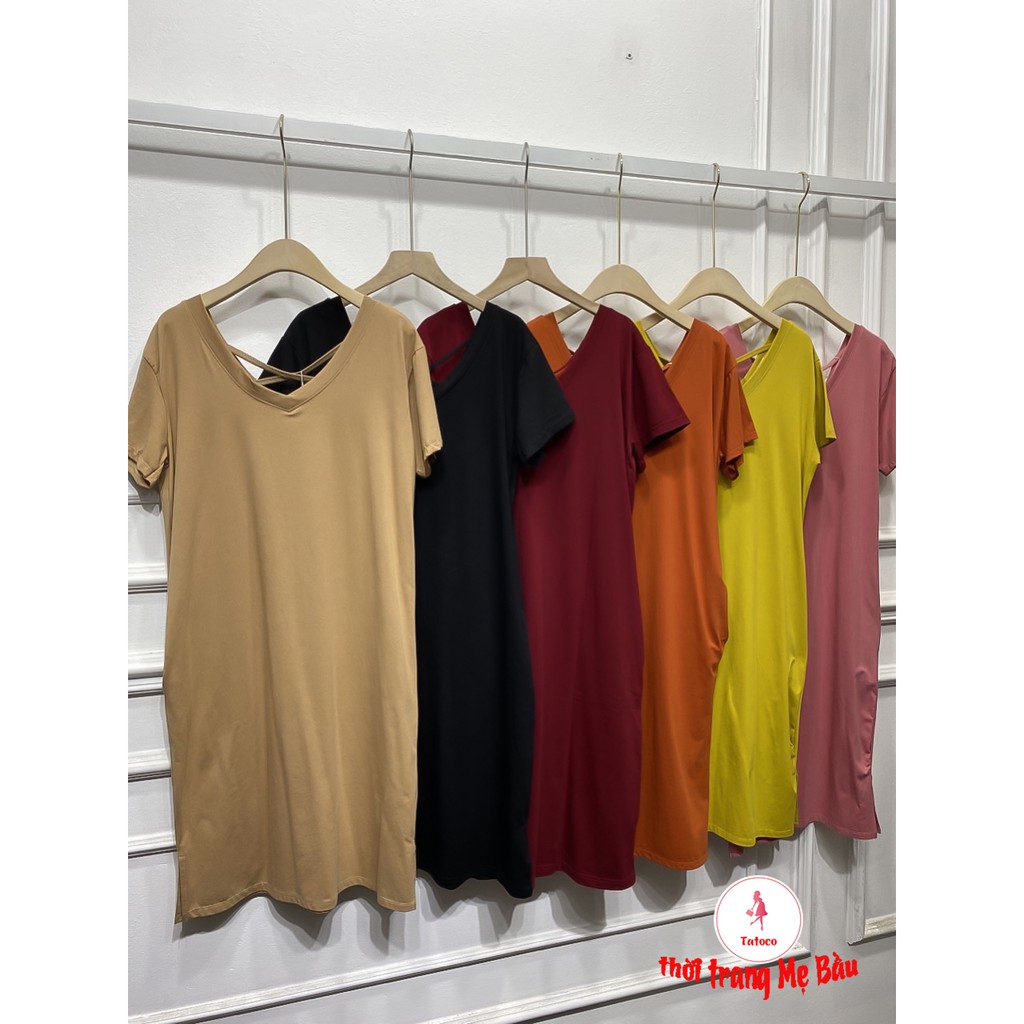 Váy Bầu Suông Mùa Hè ( 6 màu ) ảnh thật (shop Tatoco)