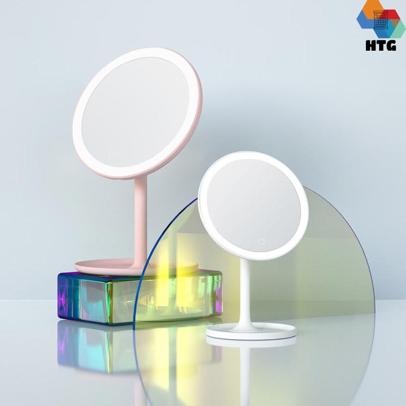 Gương Trang Điểm đèn LED Xiaomi Doco HD 4K bảo vệ mắt, độ mờ vô hạn, không dây, lưu trữ thông minh, hàng chính hãng