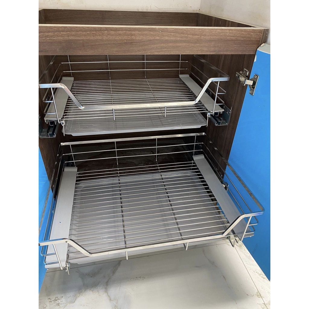 Giá Kéo Xoong Nồi 304  Kệ Đựng Nồi Xoong Có Thể Dễ Dàng Kéo Ra Đẩy Vào Mà Không Gây Ra Tiếng Ồn