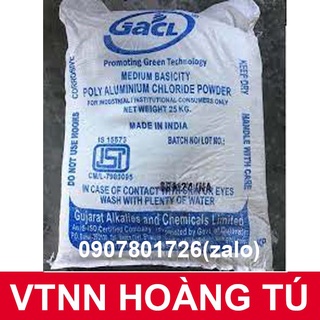 1kg - pac ấn độ 30% lắng cặn làm trong nước - pac trắng