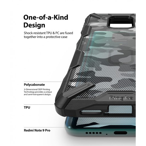 Ốp lưng Redmi Note 9s - Redmi Note 9 Pro Ringke Fusion X Camo
