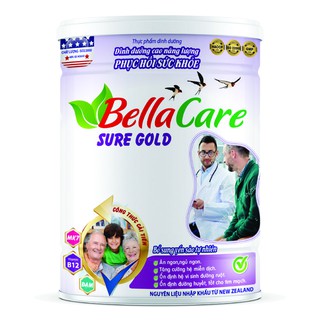 SỮA BỘT BELLACARE SURE GOLD DINH DƯỠNG NĂNG LƯỢNG CAO PHỤC HỒI SỨC KHỎE-900G