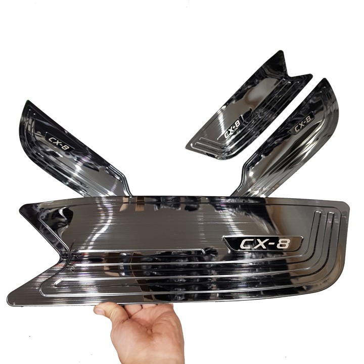 Ốp chống xước Tapli, Táp li cửa Mazda CX-8, CX8 - vân titan hàng đẹp