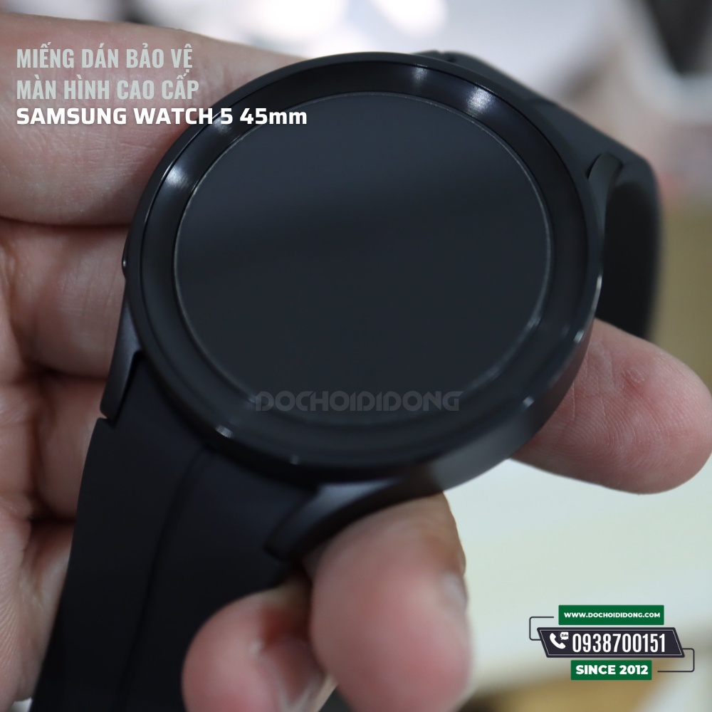 Combo 2 miếng dán màn hình đồng hồ Samsung Galaxy Watch5 (Watch 5 Pro) 40mm 44mm 45mm nhựa Nano tăng cường lực chống vỡ