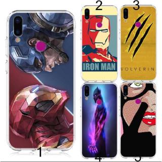 Ốp điện thoại tpu họa tiết siêu anh hùng cá tính cho XiaoMi Redmi Note 7