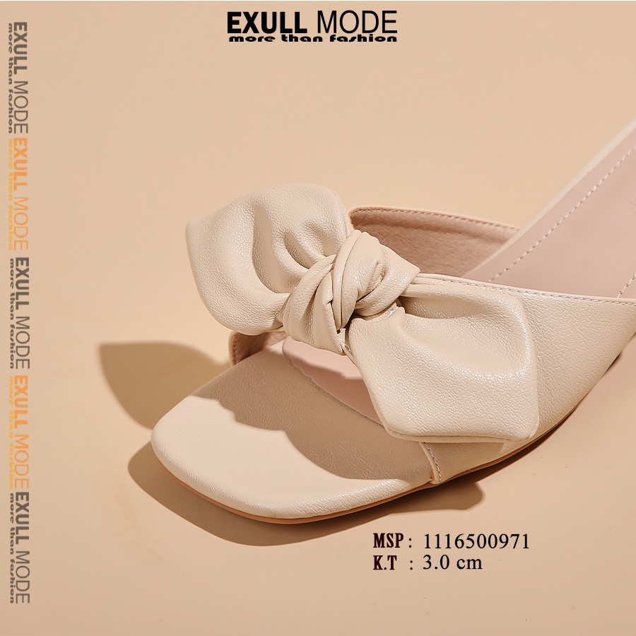 Sandals Nữ -Exull Mode kiểu dáng cao gót cao 3p chất liệu cao cấp kiểu dánh thắt nơ nữ tính 11165009