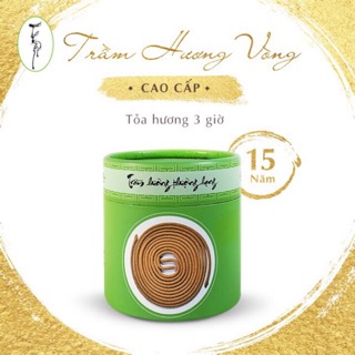 Nhang trầm Khoanh thờ cúng Nhang Thiền 90gr (~48 vòng)