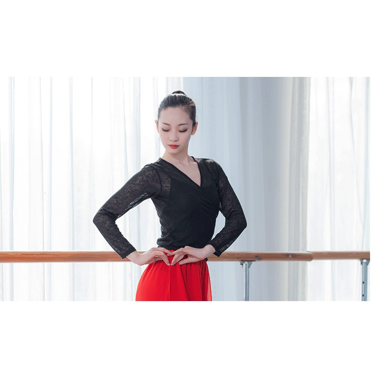 Áo lưới tập múa Lotus | Trang phục múa đương đại A10